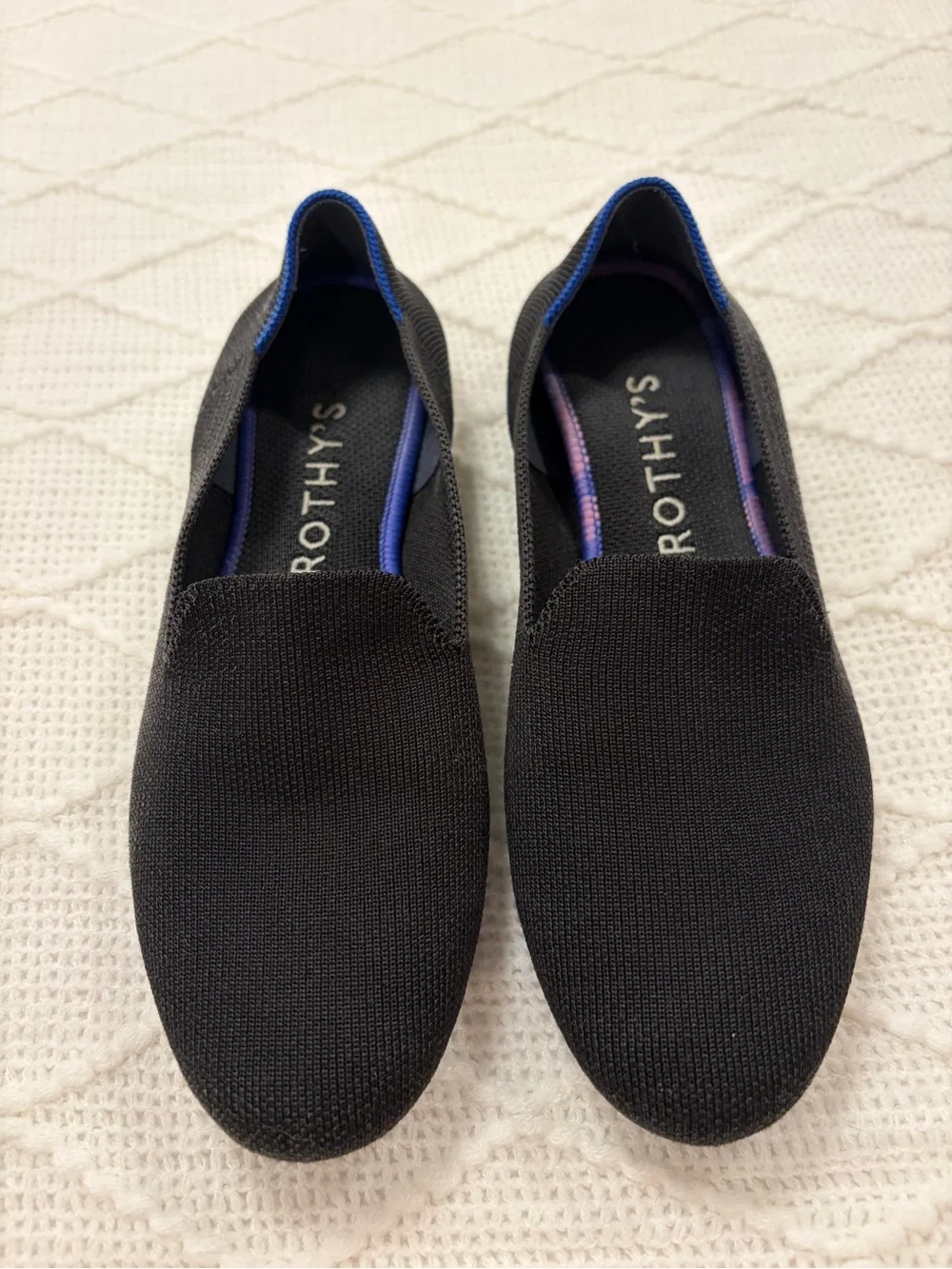Rothy's Black Knit Slip-On 8.5